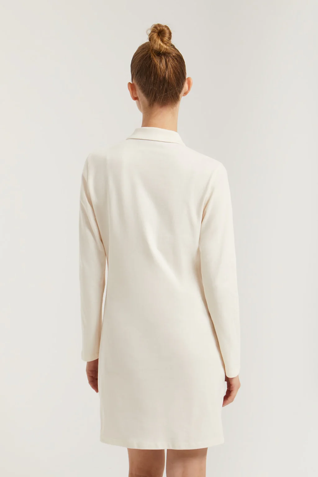 Beige pique popover dress with Rigby Go embroidery - Image 5