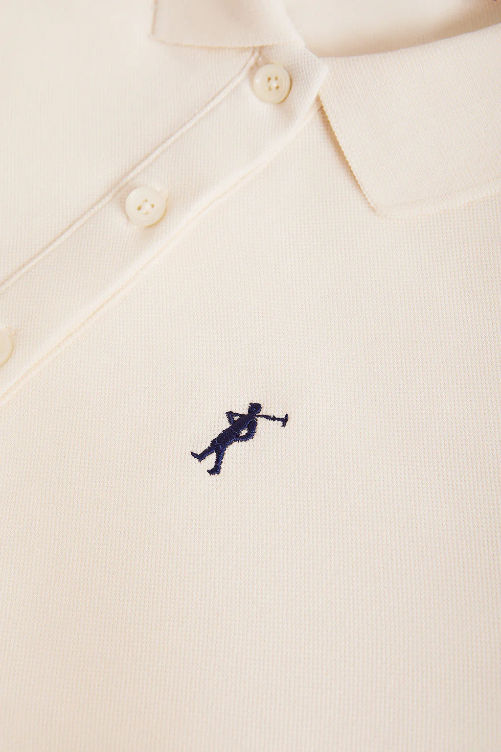 Beige pique popover dress with Rigby Go embroidery - Image 8