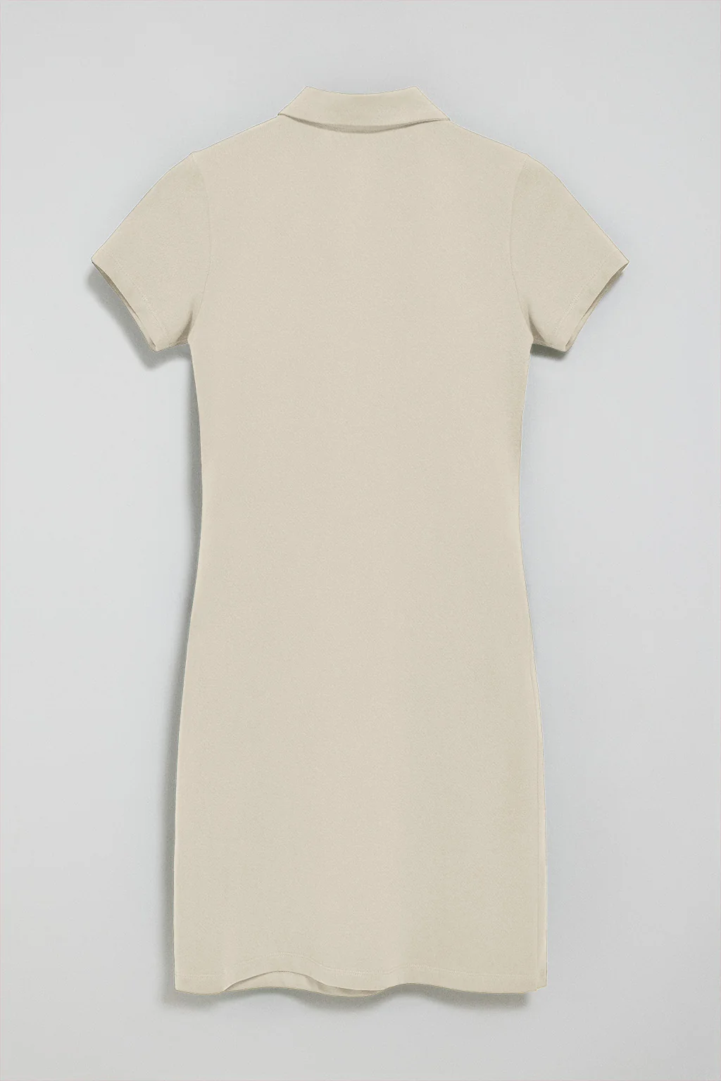 Nude polo dress with Rigby Go logo - Image 6