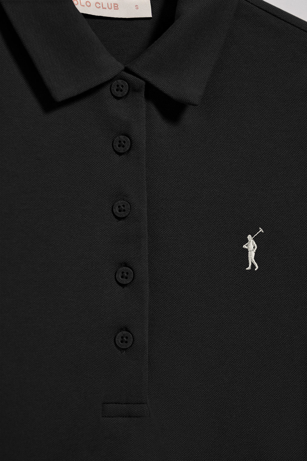 Black polo dress with Rigby Go logo - Image 6