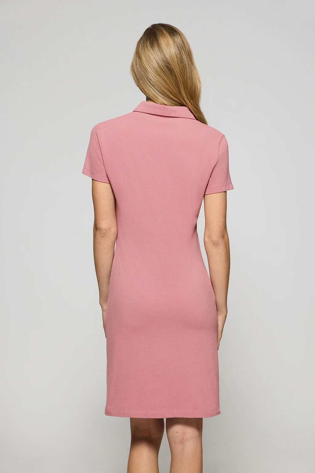 Dusty-pink polo dress with Rigby Go logo - Image 2