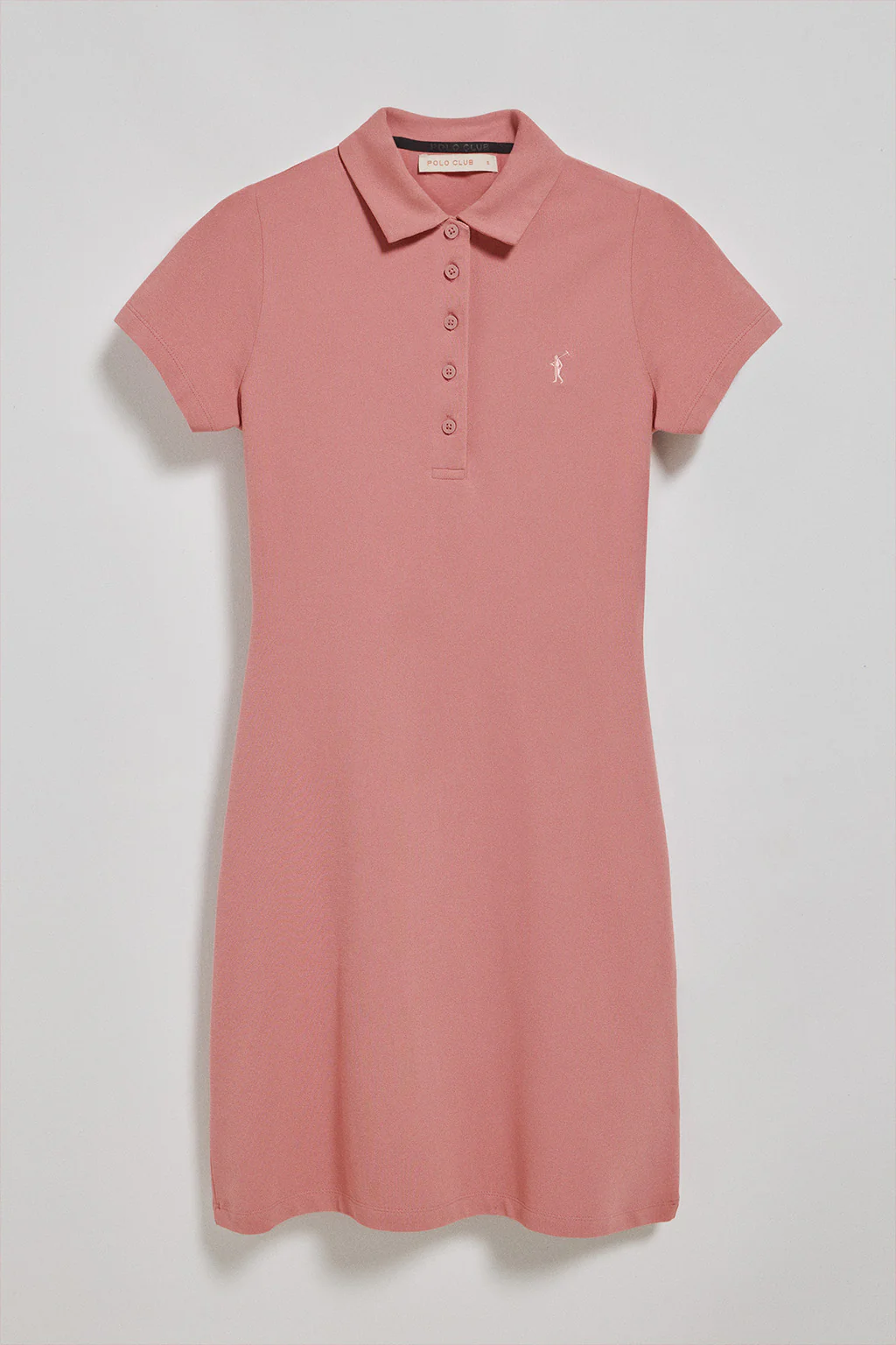 Dusty-pink polo dress with Rigby Go logo - Image 5