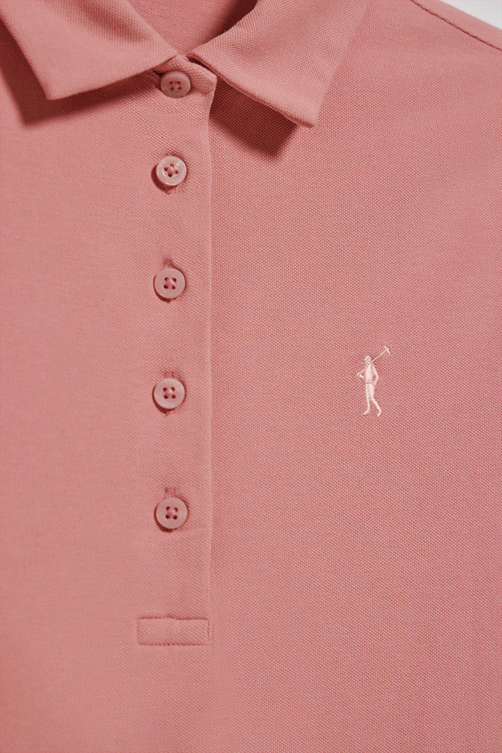Dusty-pink polo dress with Rigby Go logo - Image 6