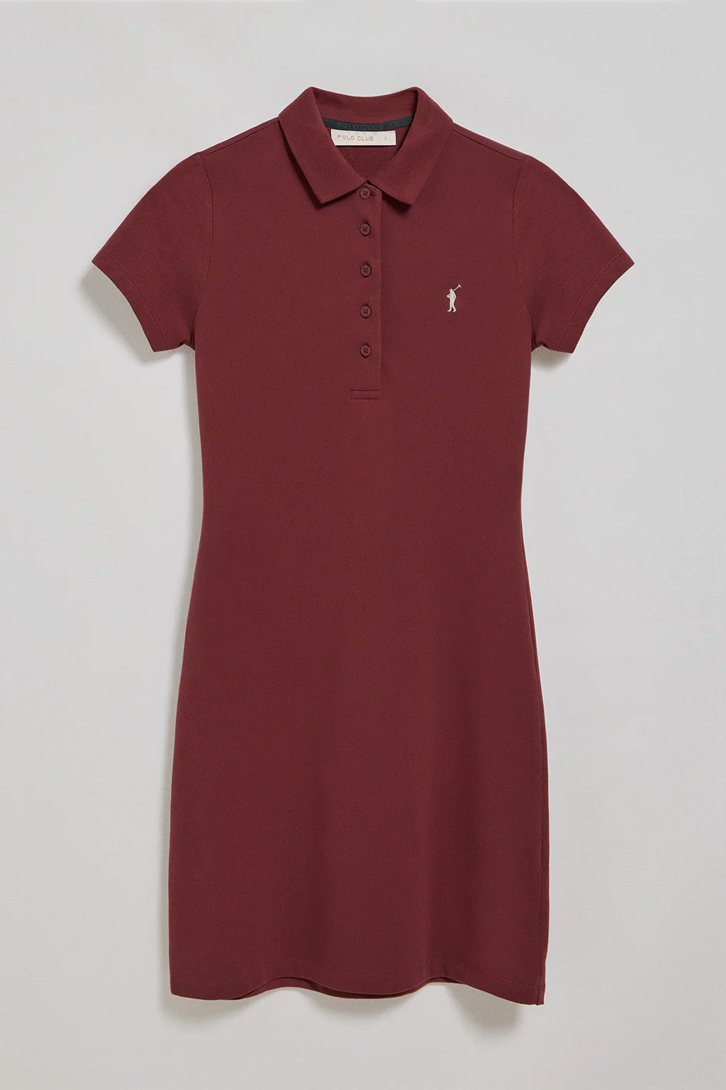Maroon polo dress with Rigby Go logo - Image 5