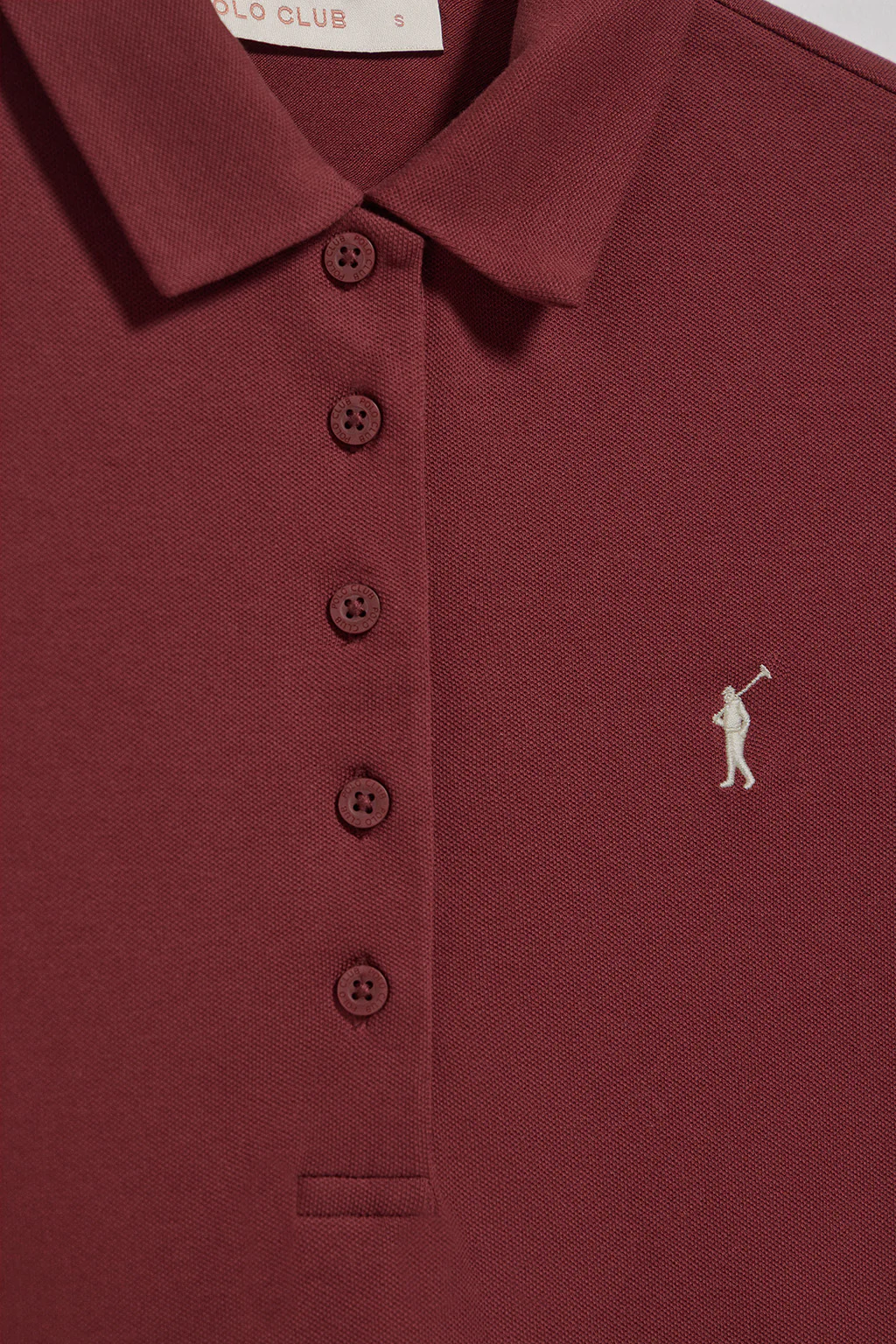 Maroon polo dress with Rigby Go logo - Image 6