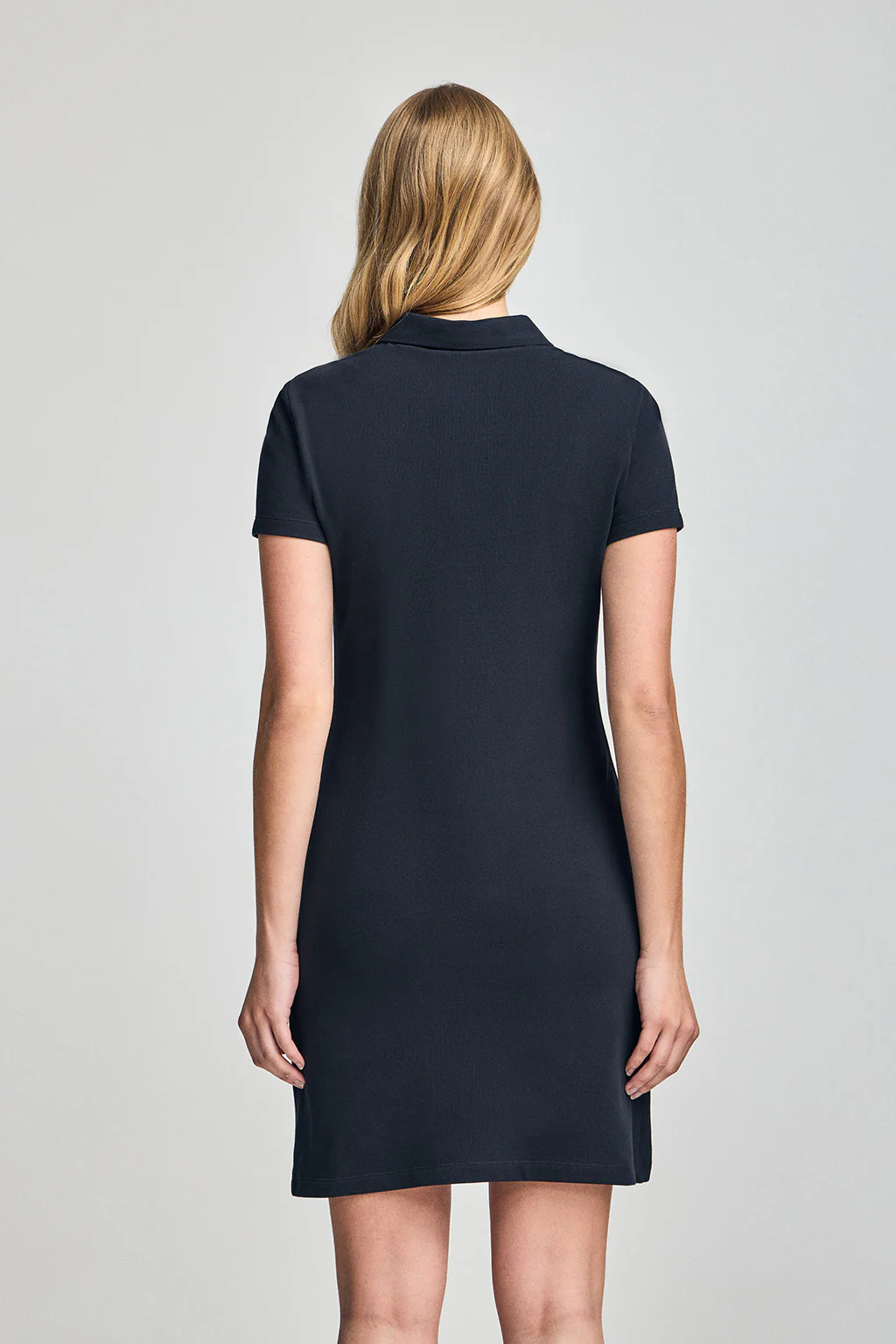 Navy-blue polo dress with Rigby Go logo - Image 2