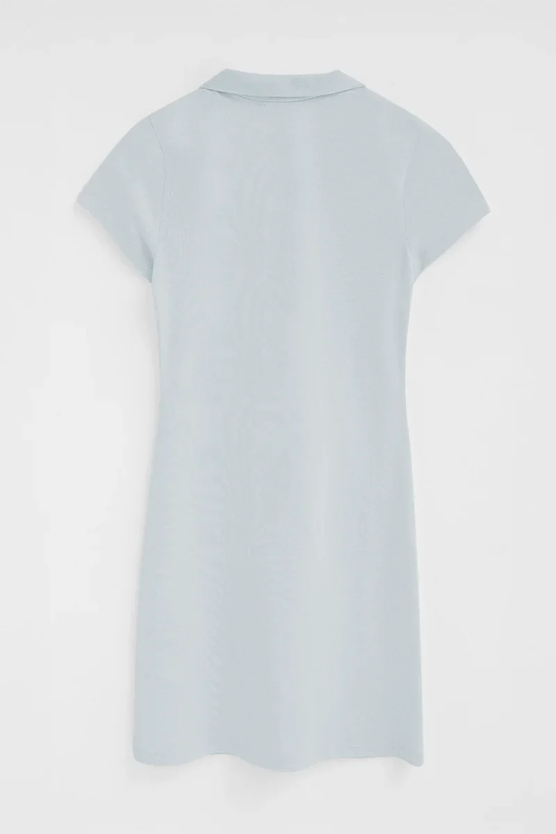 Light-blue short polo dress with short sleeves and Rigby Go logo - Image 8