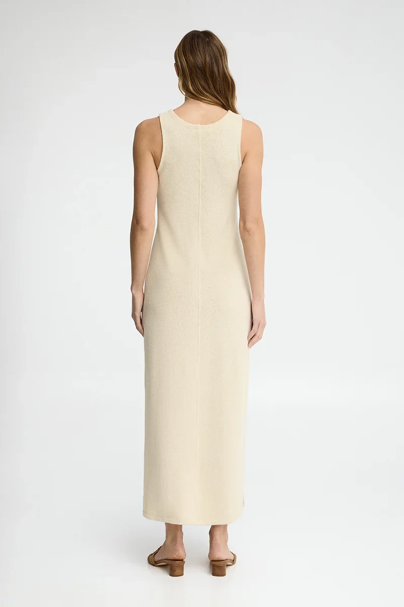 Cream rustic-knit dress with Polo Club logo - Image 5