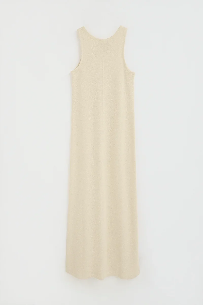 Cream rustic-knit dress with Polo Club logo - Image 8