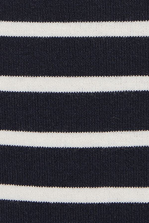 Navy-blue and white striped dress with nautical Polo Club branding - Image 11