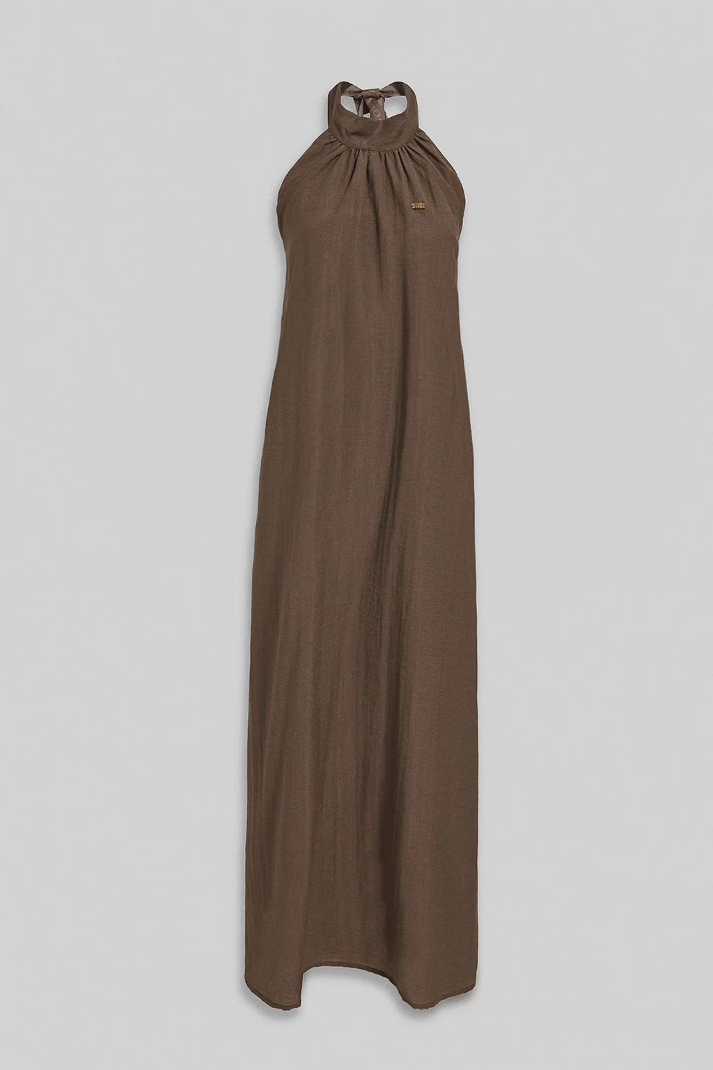 Mocha dress Valay with Polo Club details - Image 6