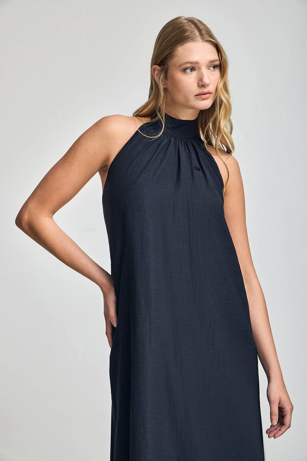 Navy-blue dress Valay with Polo Club details