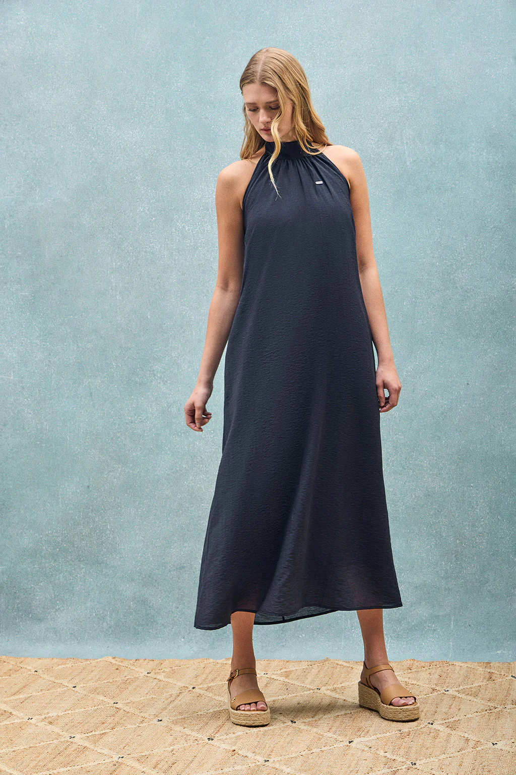Navy-blue dress Valay with Polo Club details - Image 10