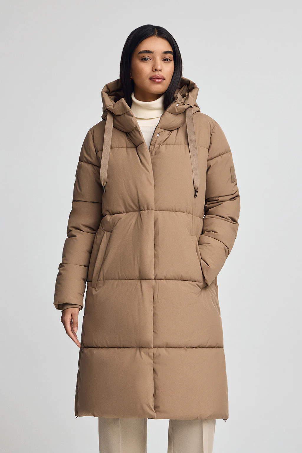Camel jacket Anne with Polo Club logo