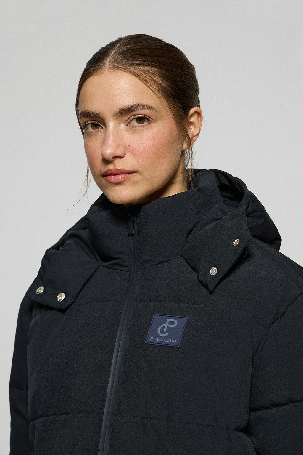 Blue short jacket Artic with fixed hood and Polo Club details - Image 2
