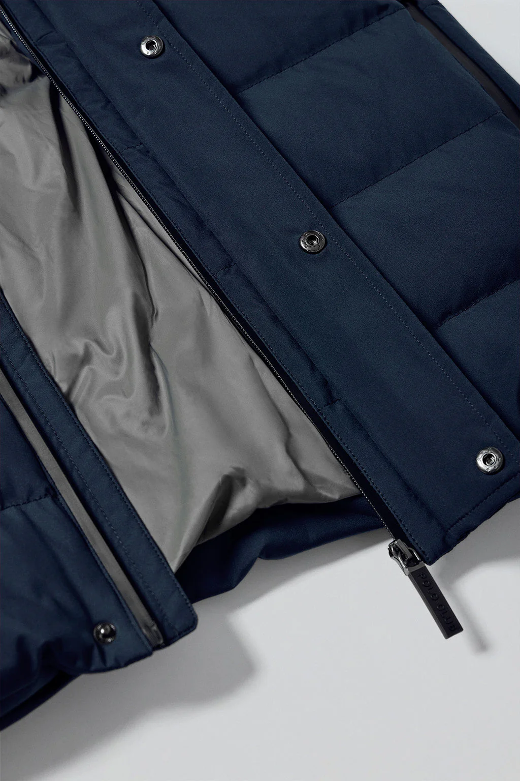Navy-blue puffer coat Aspen with fixed hood and Polo Club details - Image 11