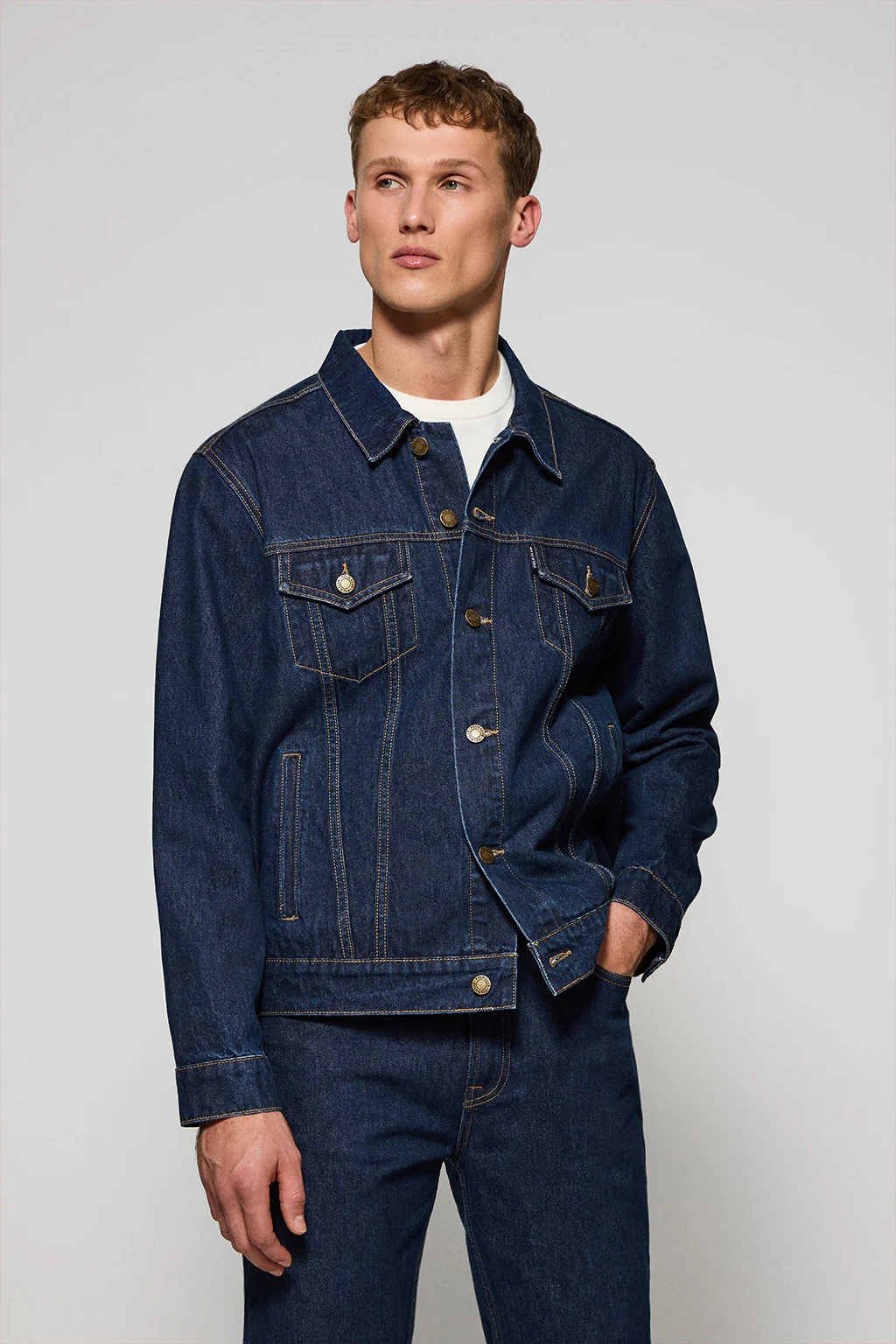 Denim jacket Boston with embroidered logo - Image 5