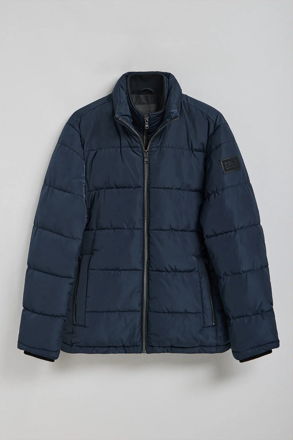 Navy-blue Brooklyn puffer jacket with sleeve detail - Image 10