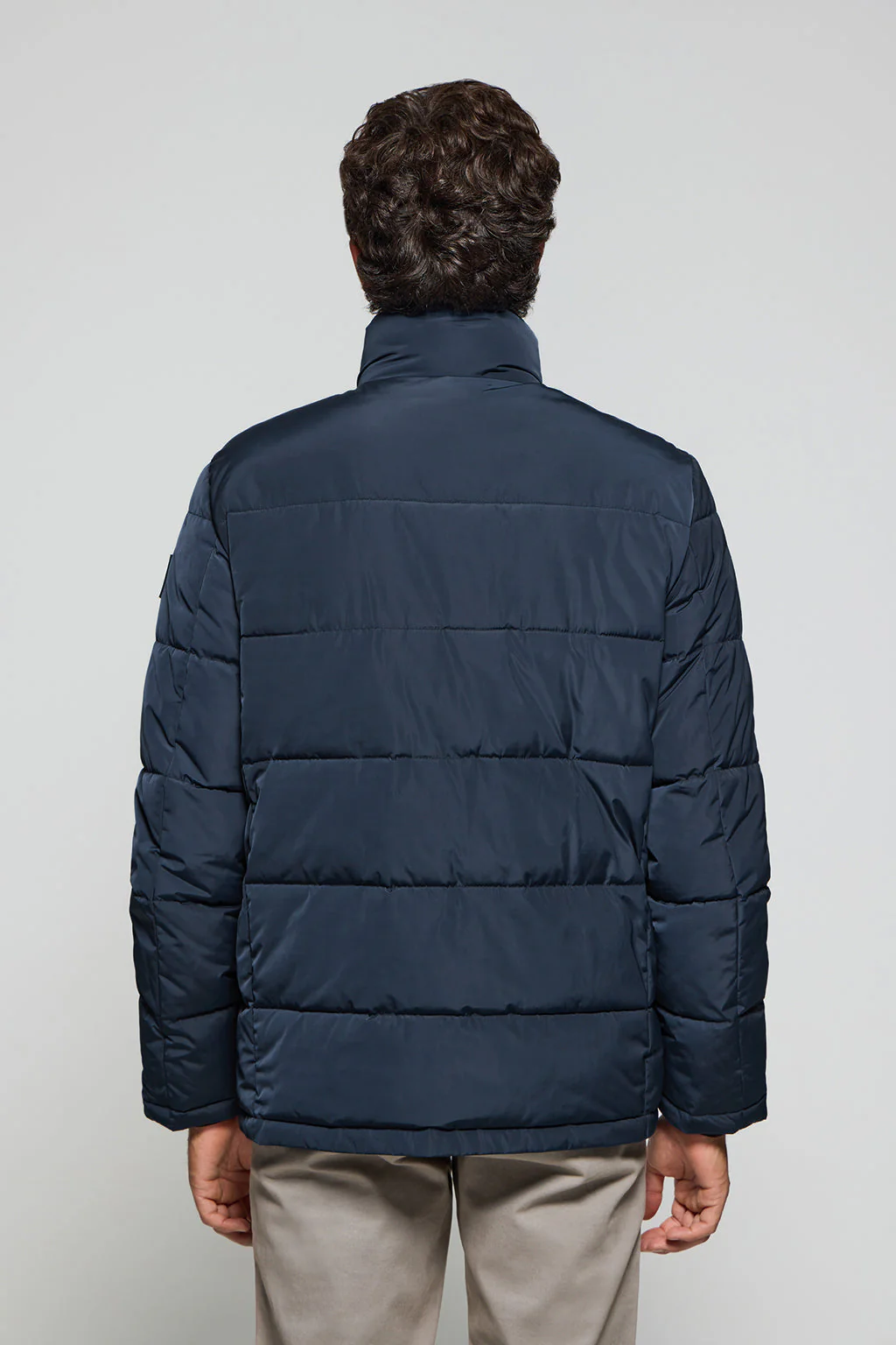 Navy-blue Brooklyn puffer jacket with sleeve detail - Image 5