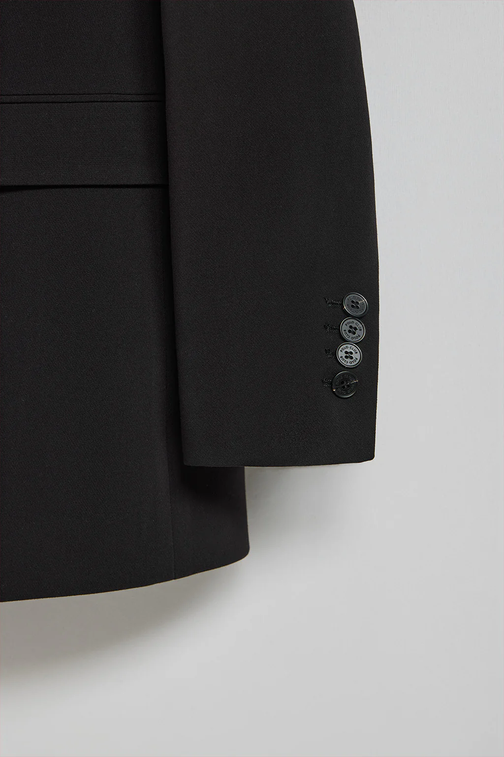 Black button blazer with Polo Club details - Image 8