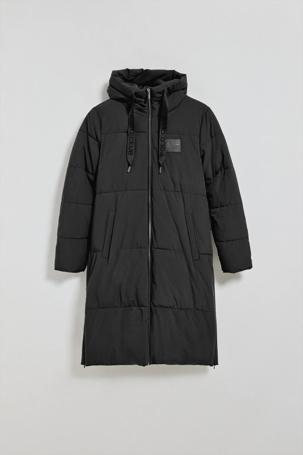 Black short coat Buenos Aires with fixed hood and Polo Club details - Image 10