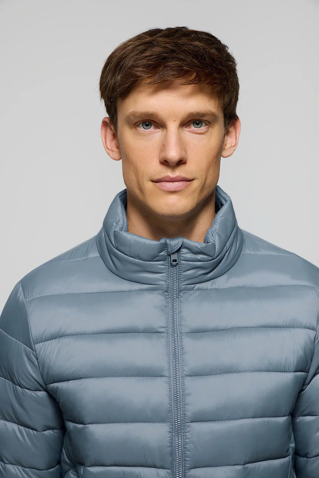Denim-blue ultralight Cabo jacket with logo - Image 3