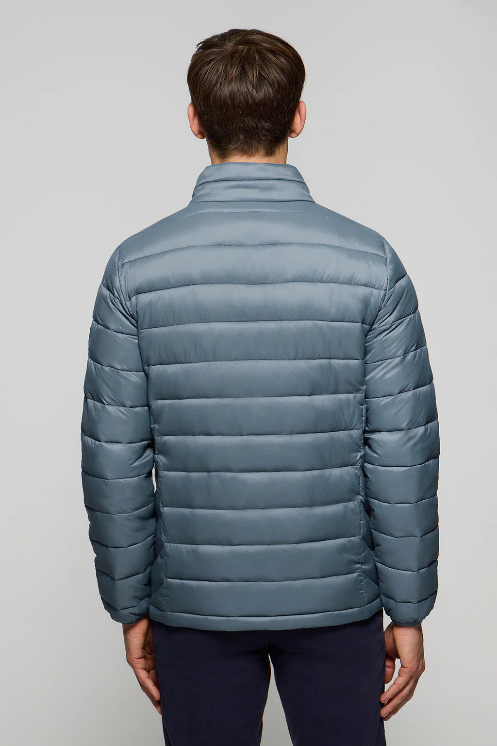 Denim-blue ultralight Cabo jacket with logo - Image 4