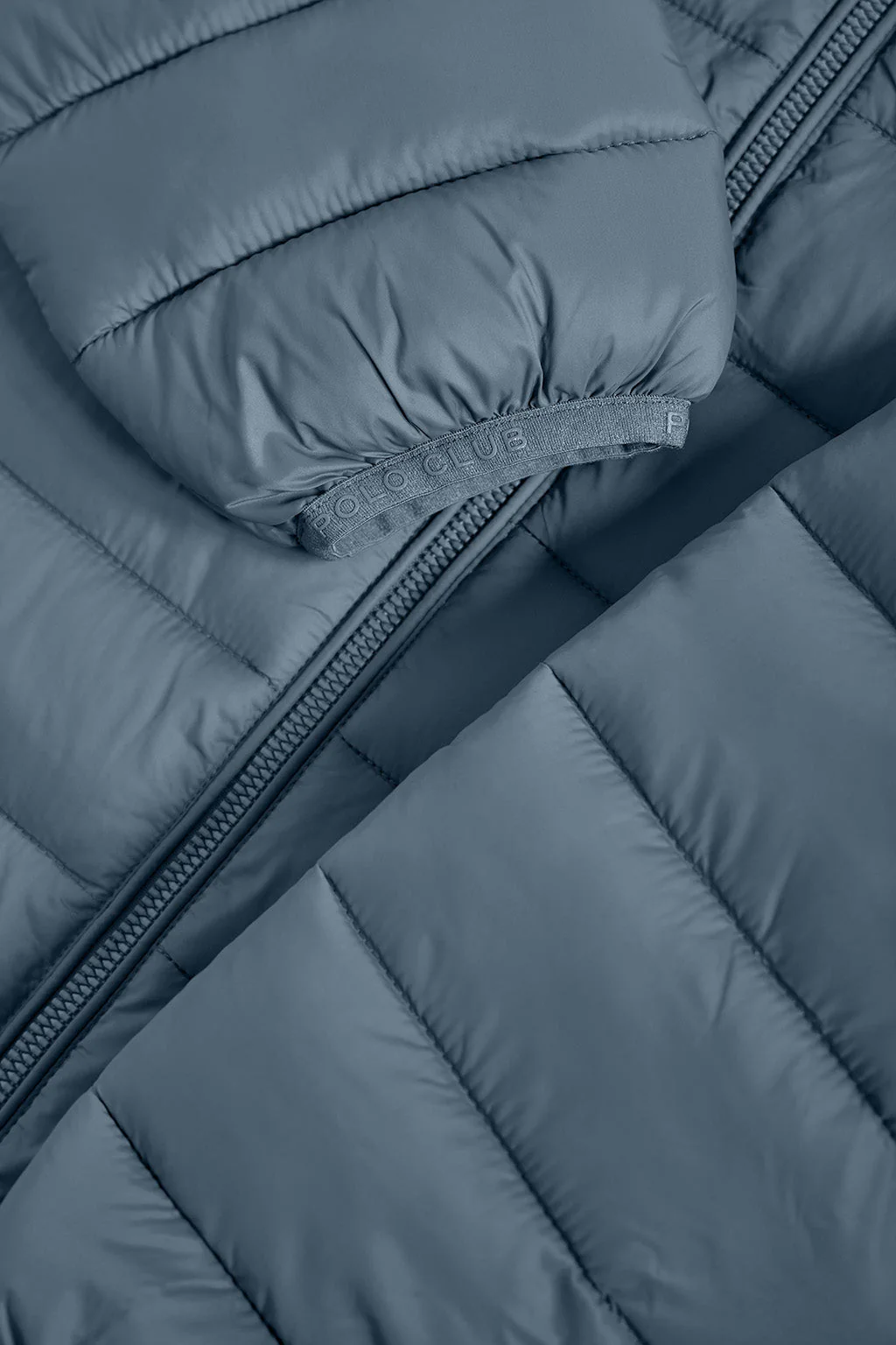 Denim-blue ultralight Cabo jacket with logo - Image 7