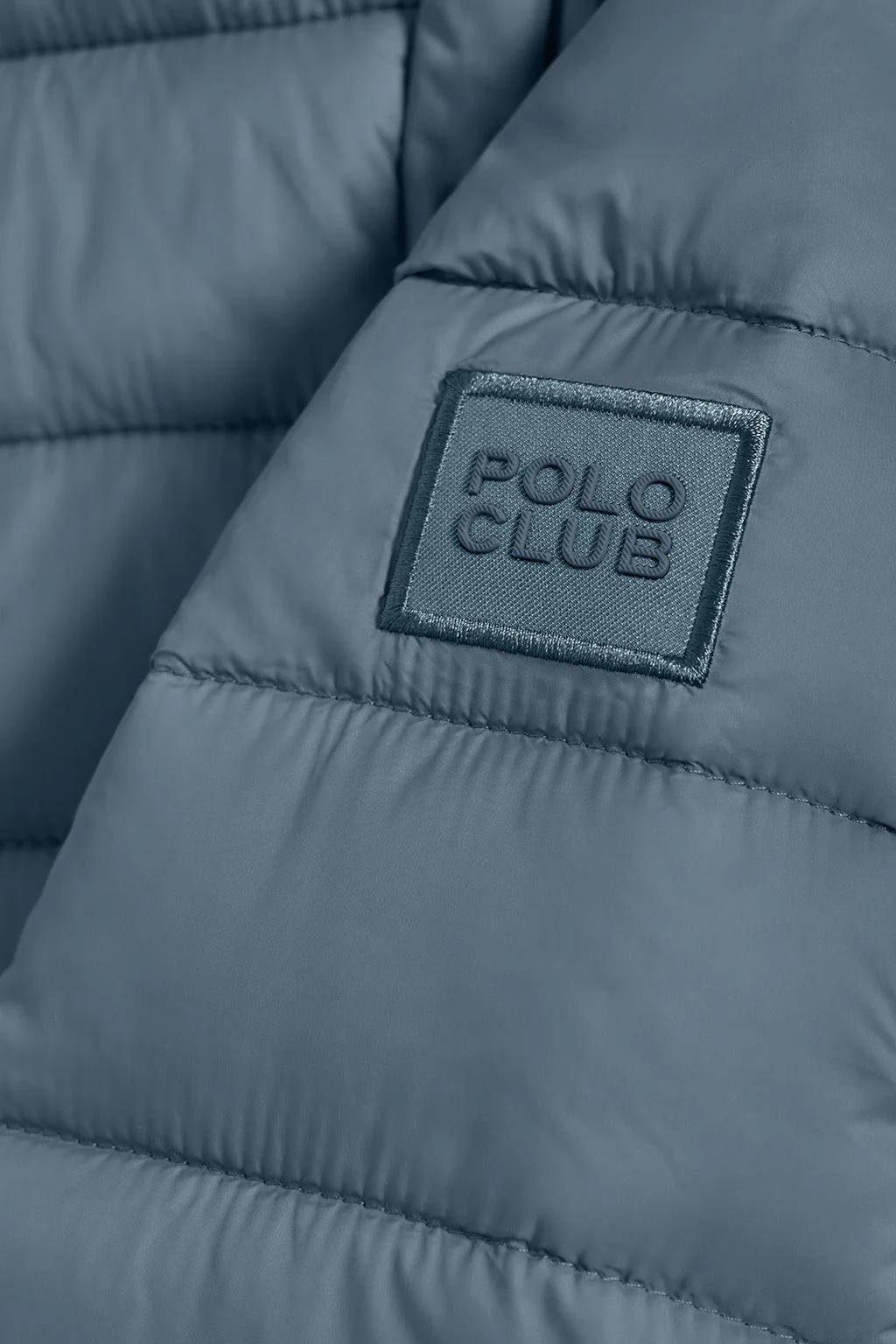 Denim-blue ultralight Cabo jacket with logo - Image 8