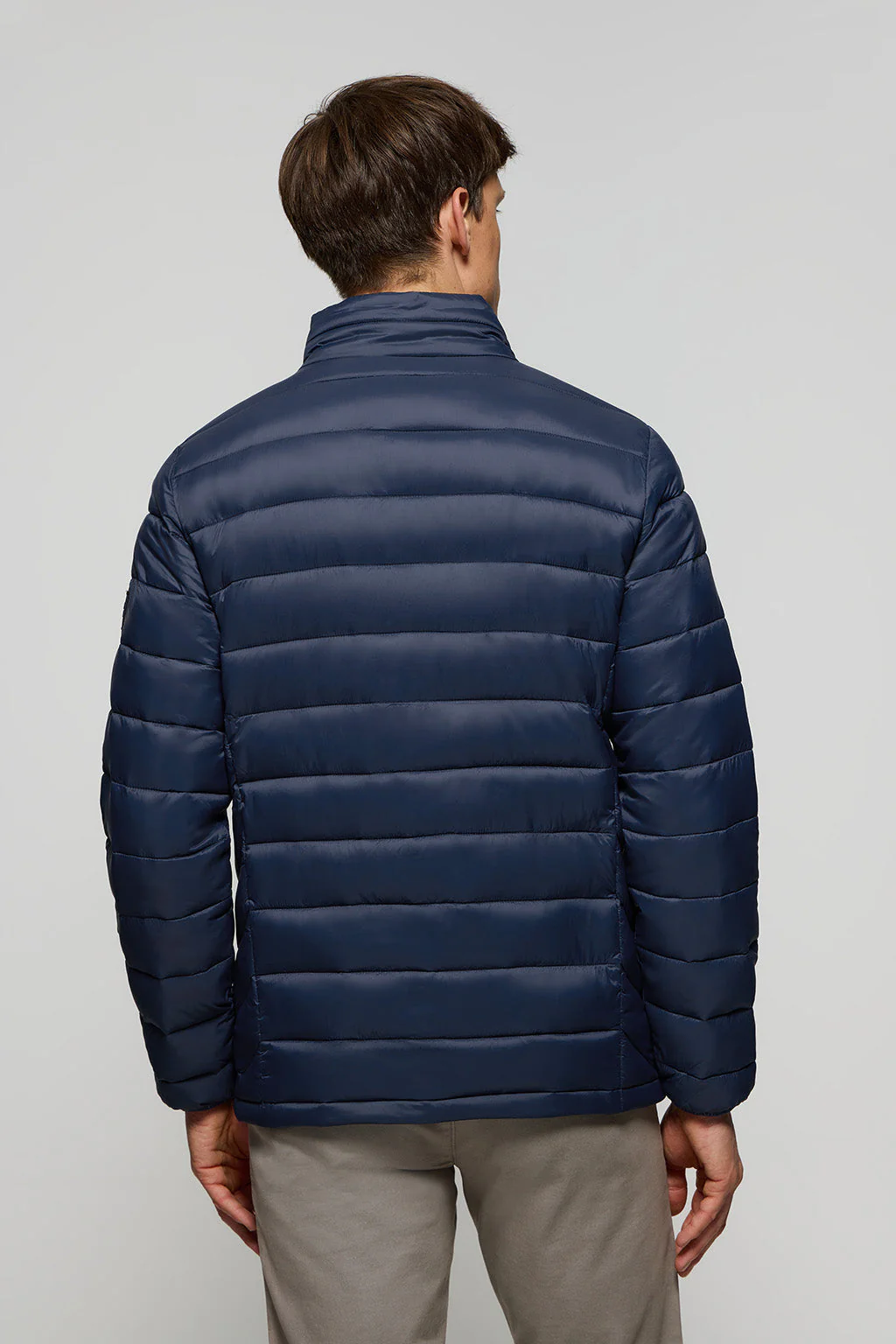 Navy-blue ultralight Cabo jacket with logo - Image 6