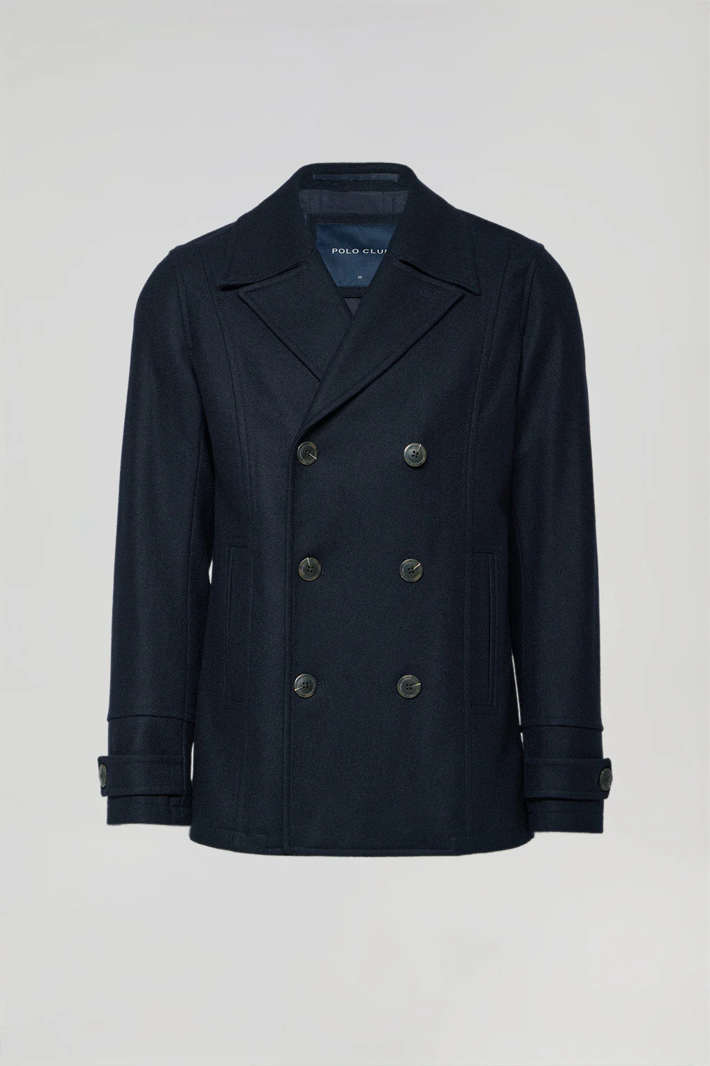 Navy-blue Calum peacoat with Polo Club details - Image 11