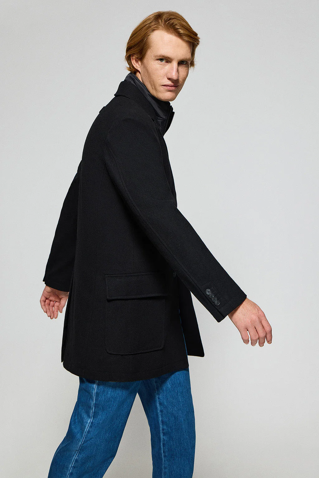 Black coat Cambridge with Polo Club details - Image 5