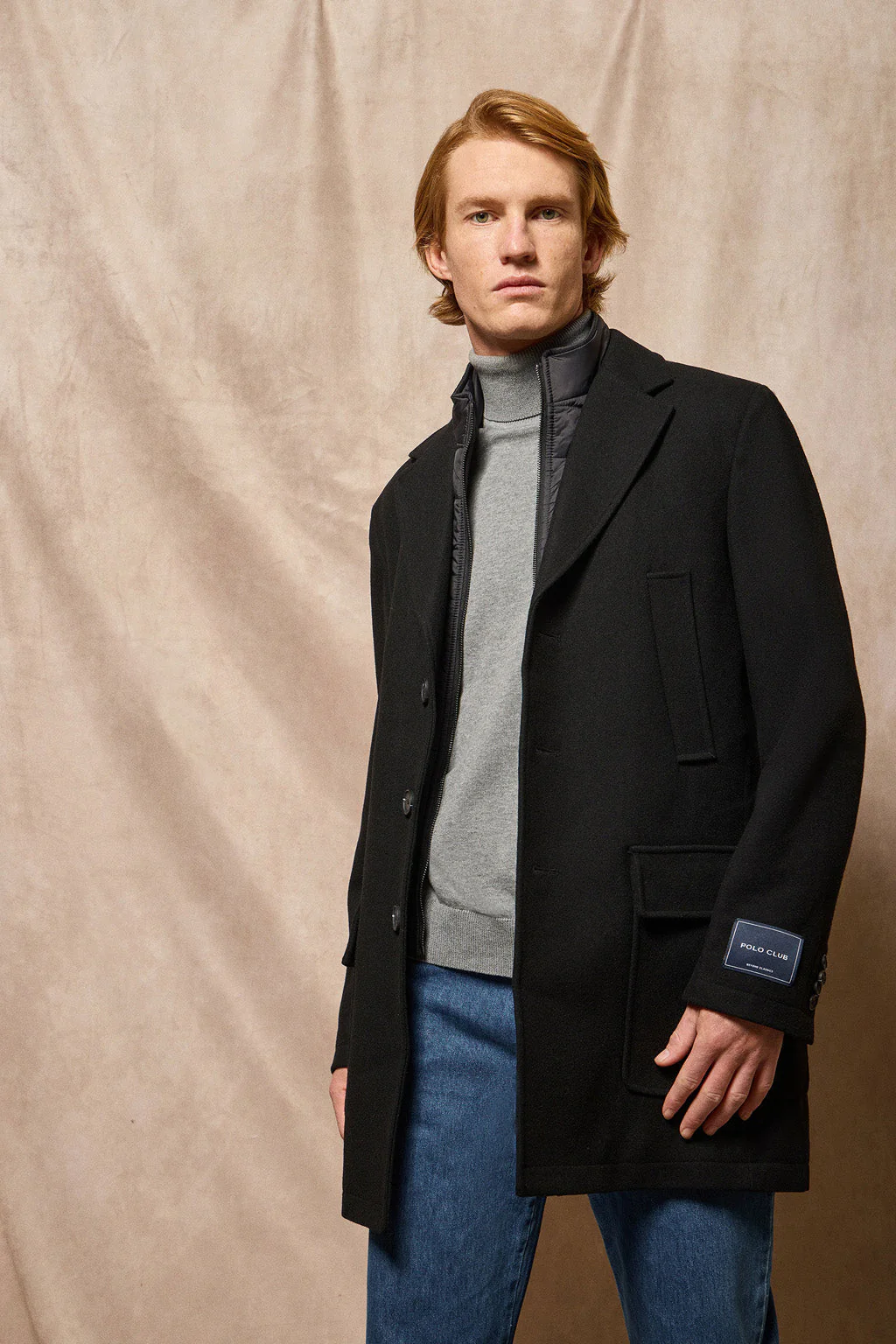 Black coat Cambridge with Polo Club details - Image 6