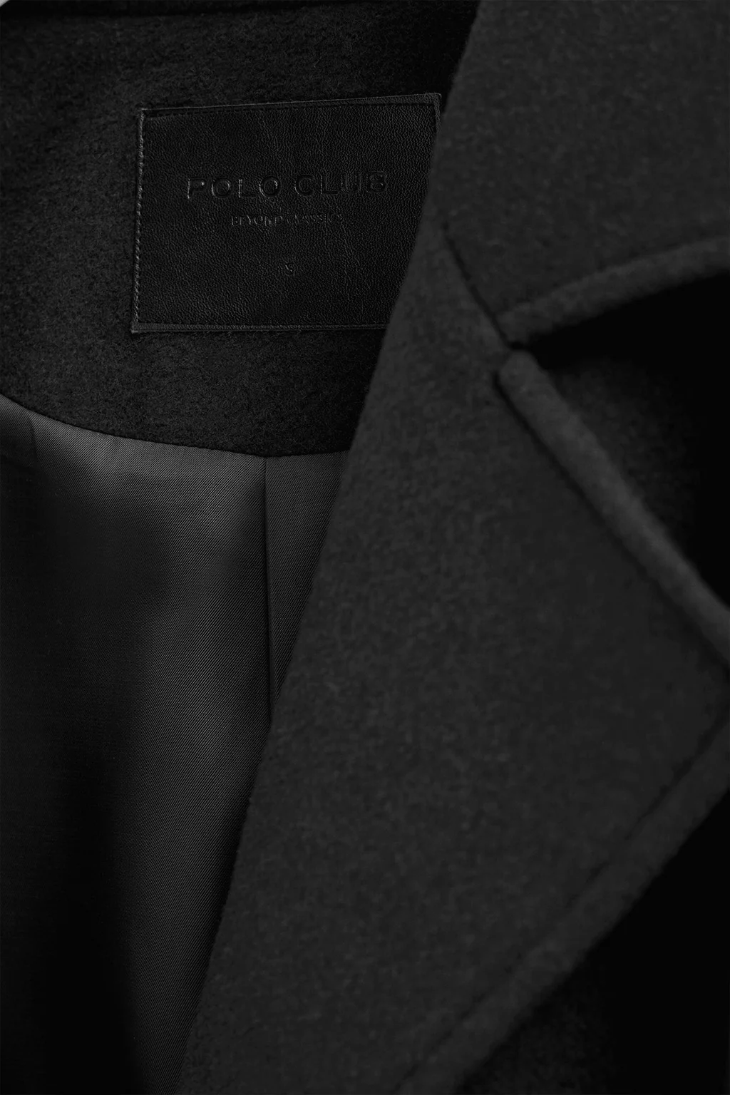 Black coat Camila with Polo Club logo - Image 8