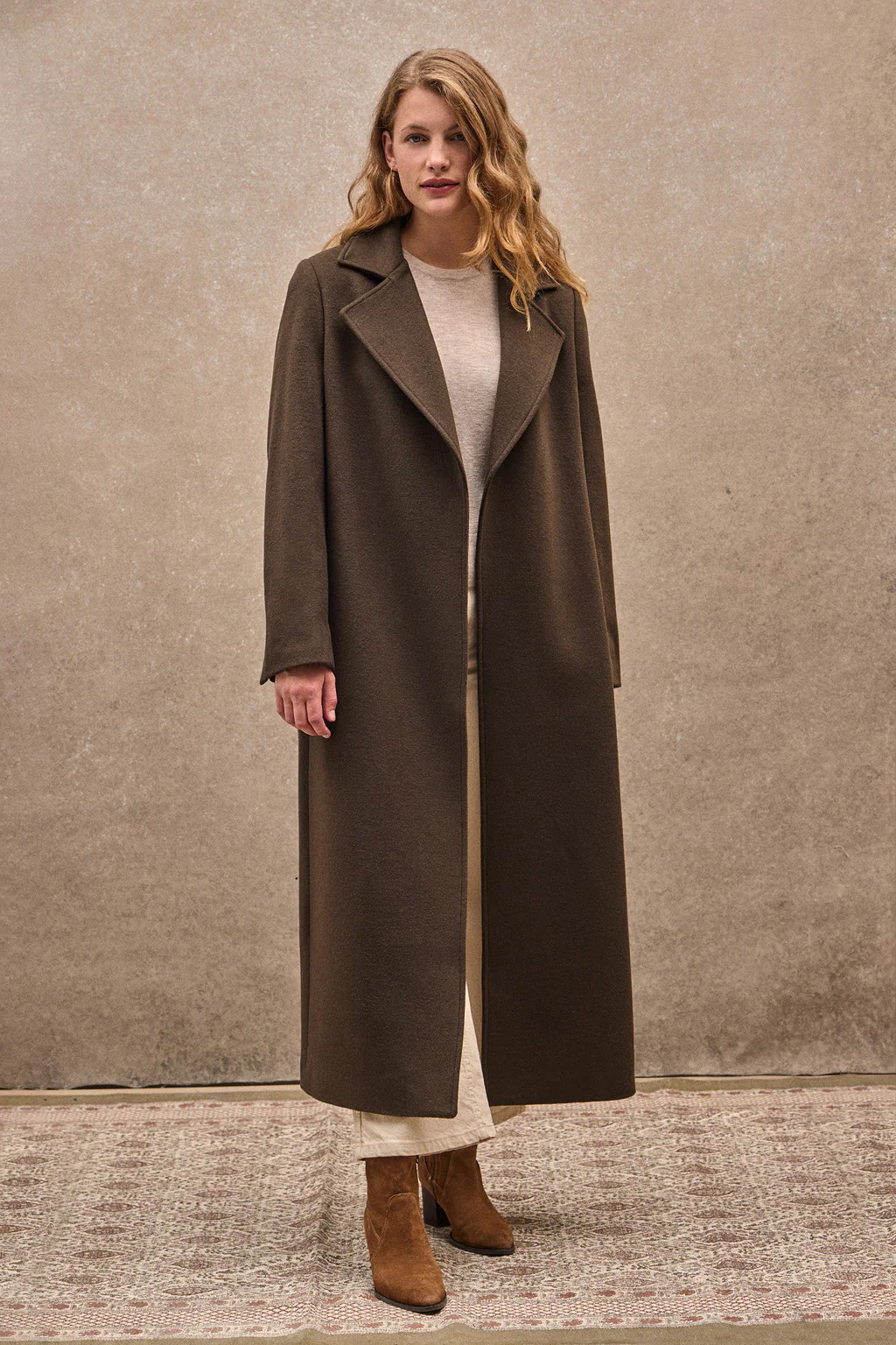 Dark-brown coat Camila with Polo Club logo