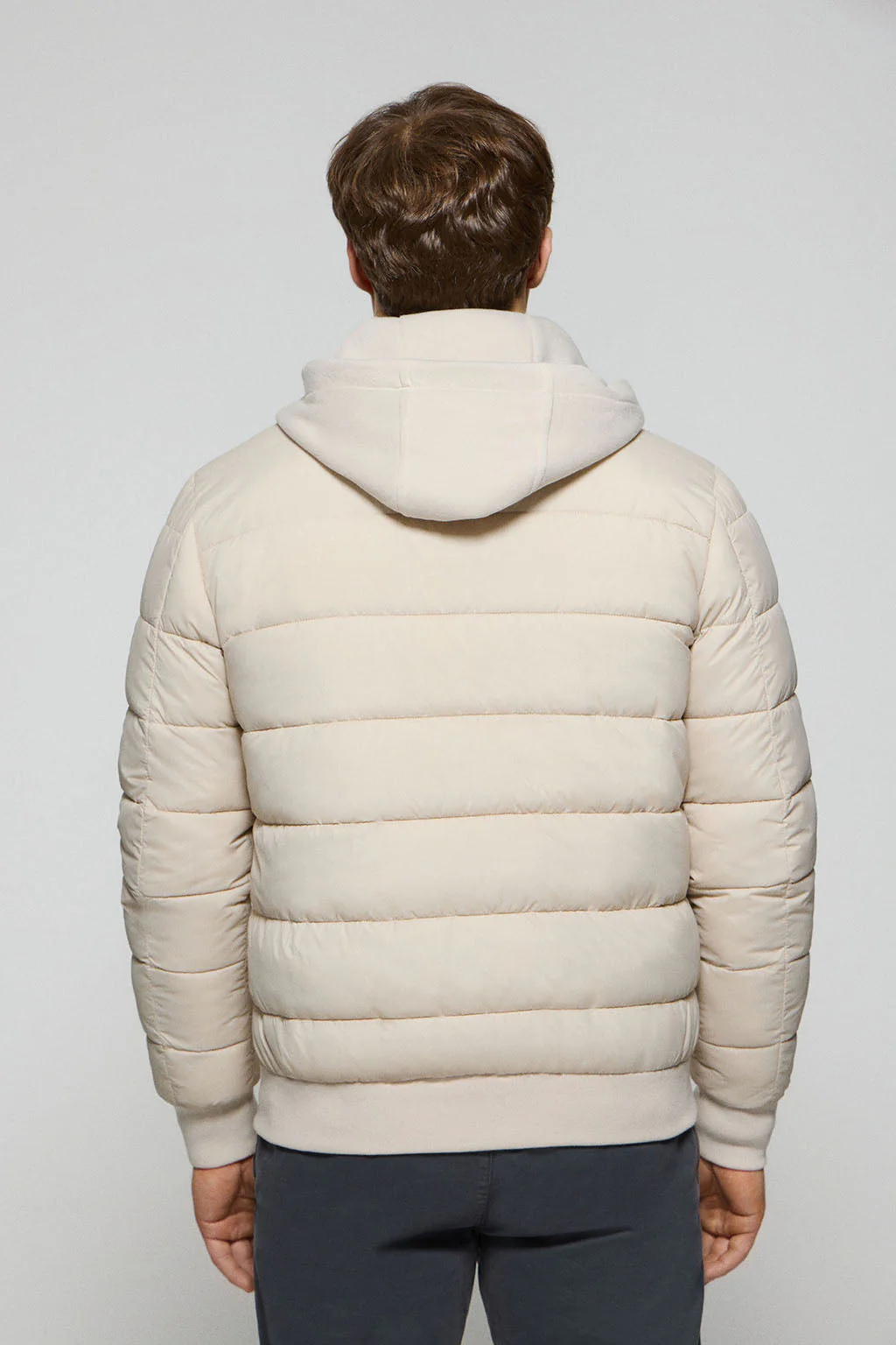 Beige puffer jacket Canyon with Polo Club details - Image 6