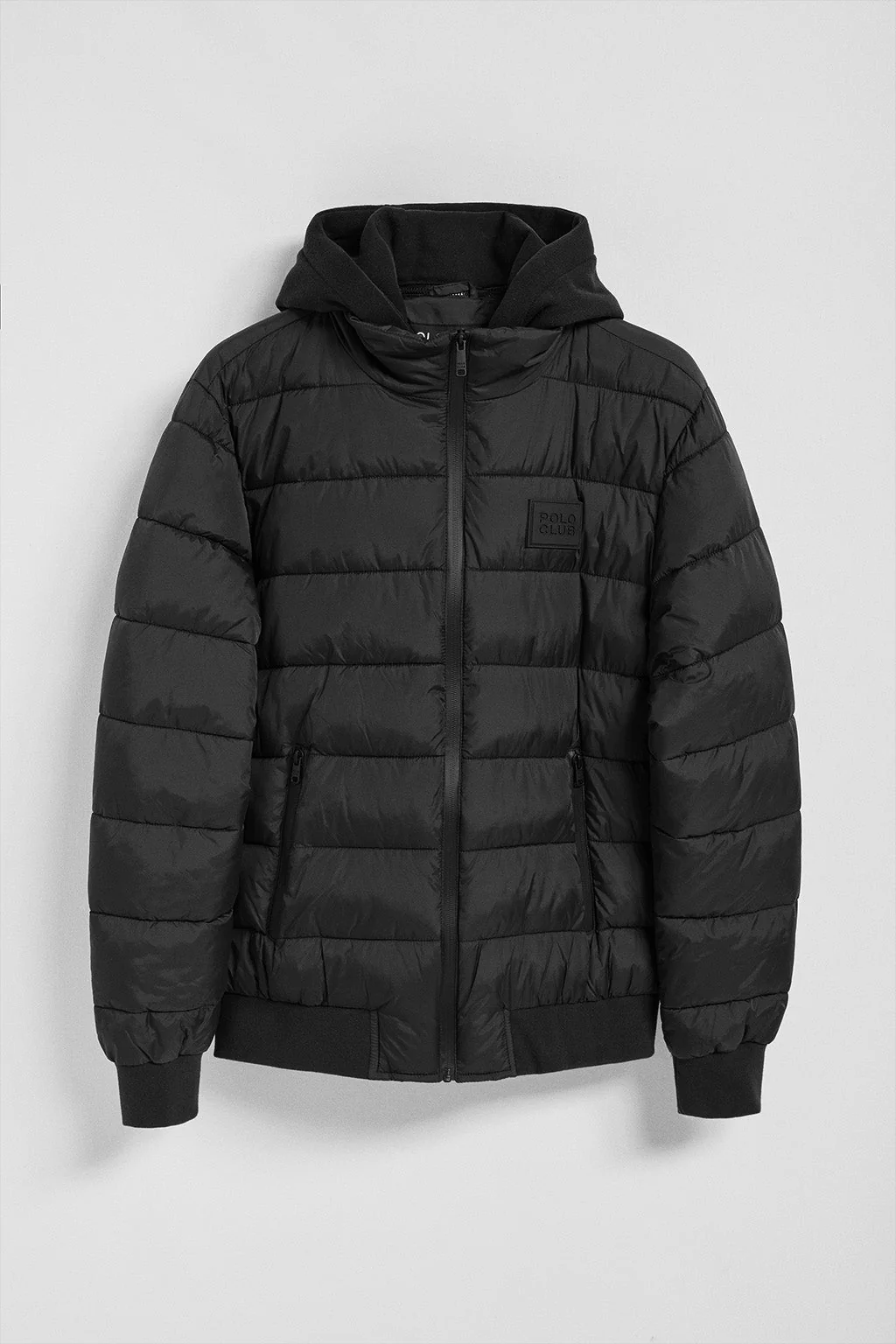 Black puffer jacket Canyon with Polo Club details - Image 10