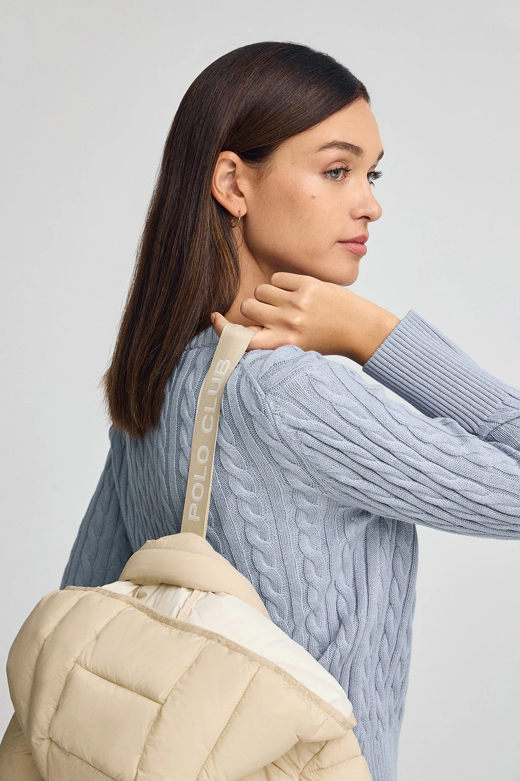 Beige jacket ultralight with Polo Club logo - Image 4