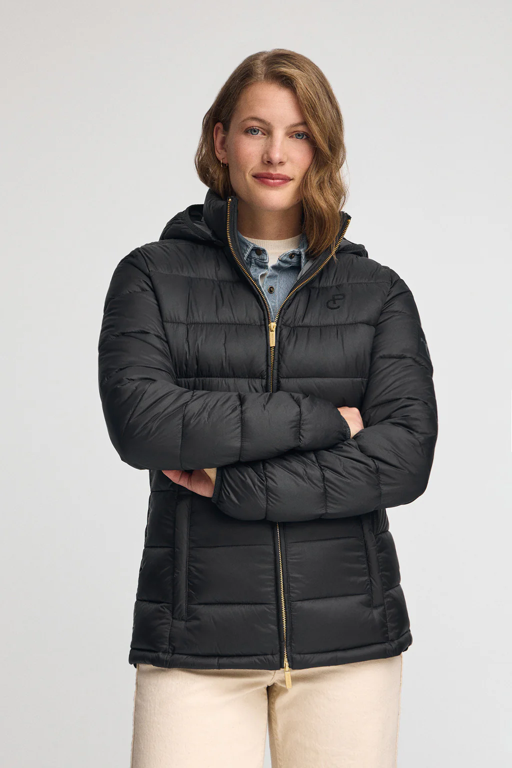 Black jacket ultralight with Polo Club logo - Image 2