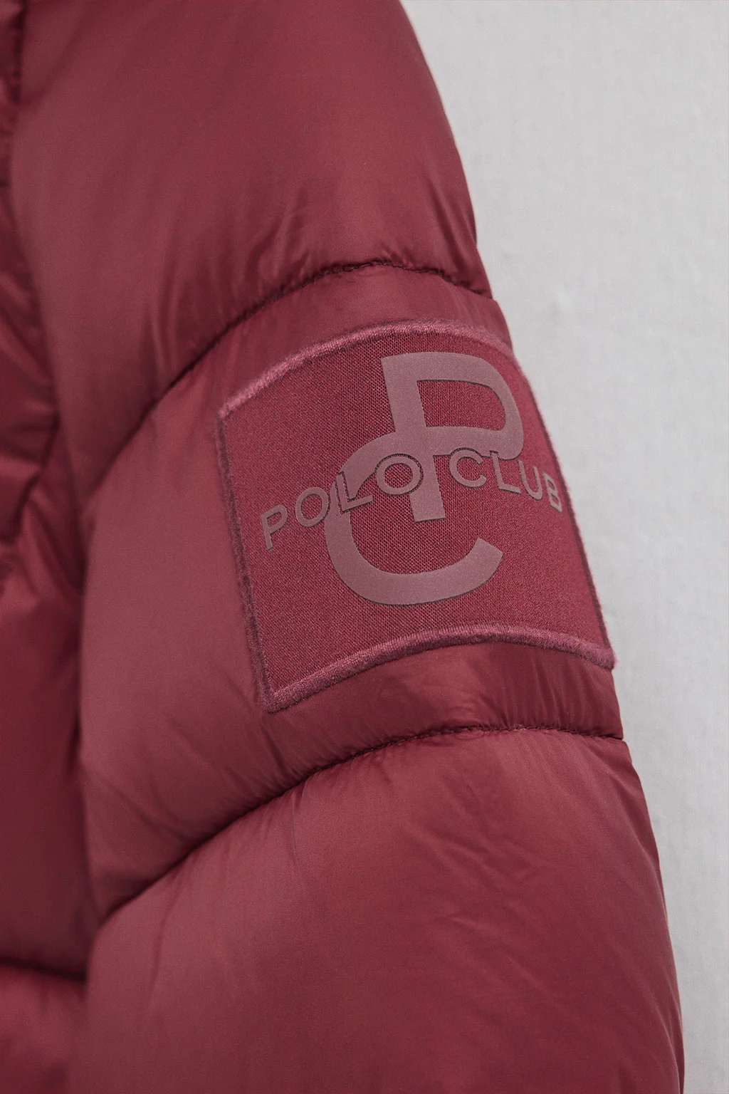 Maroon jacket ultralight with Polo Club logo - Image 7