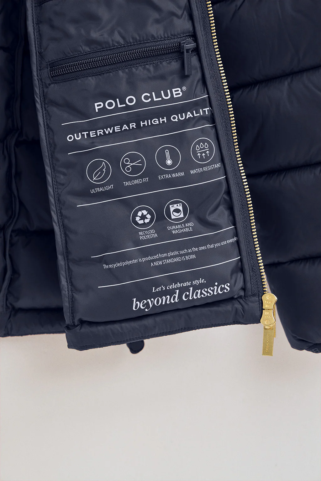 Navy-blue jacket ultralight with Polo Club logo - Image 8