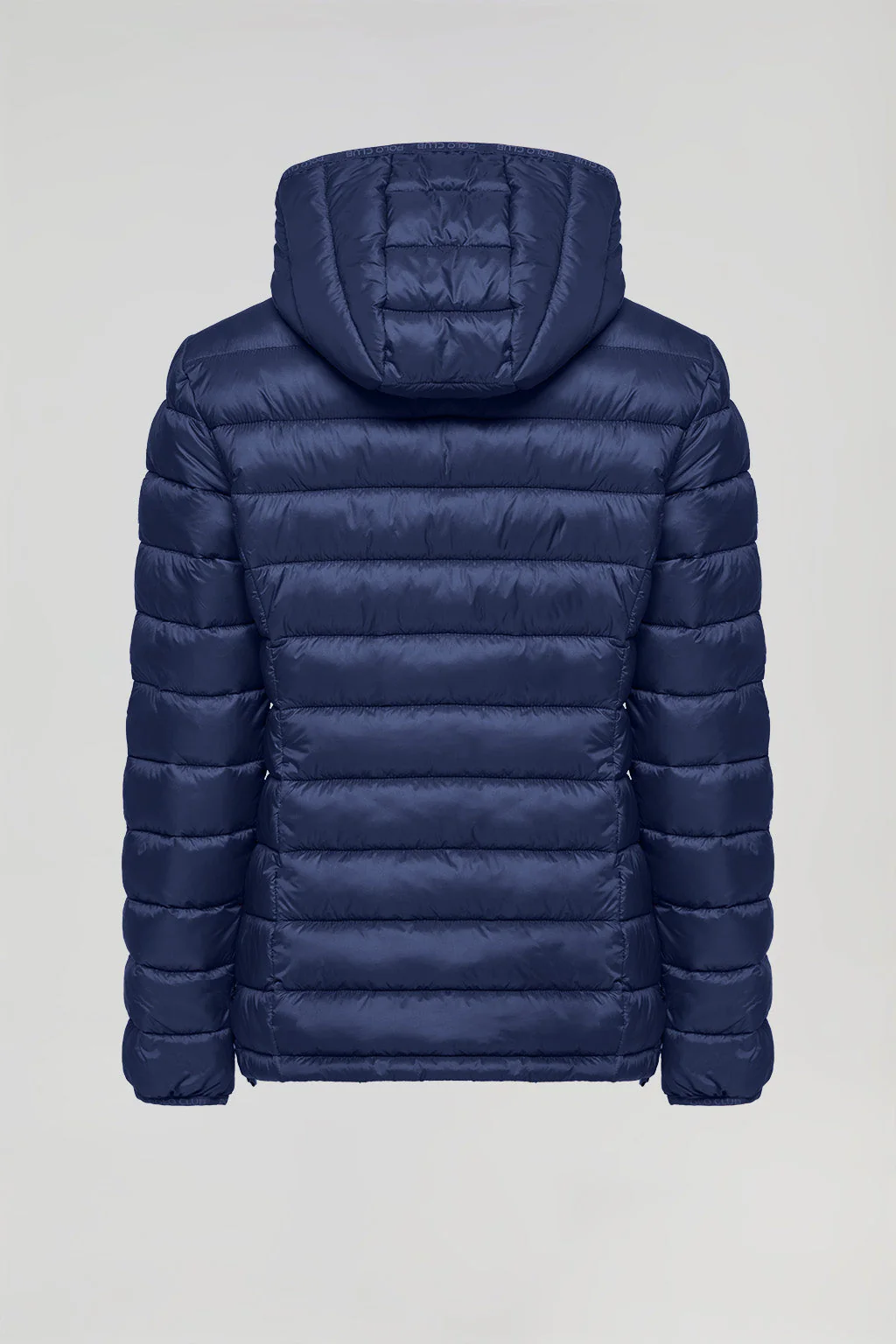 Navy-blue ultralight Carla jacket with hood and Polo Club logo - Image 10
