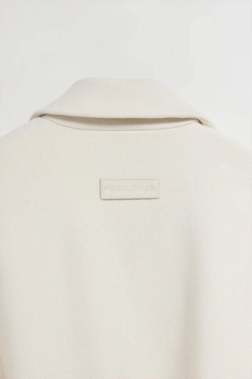 Beige long coat Carrie with Polo Club details - Image 11