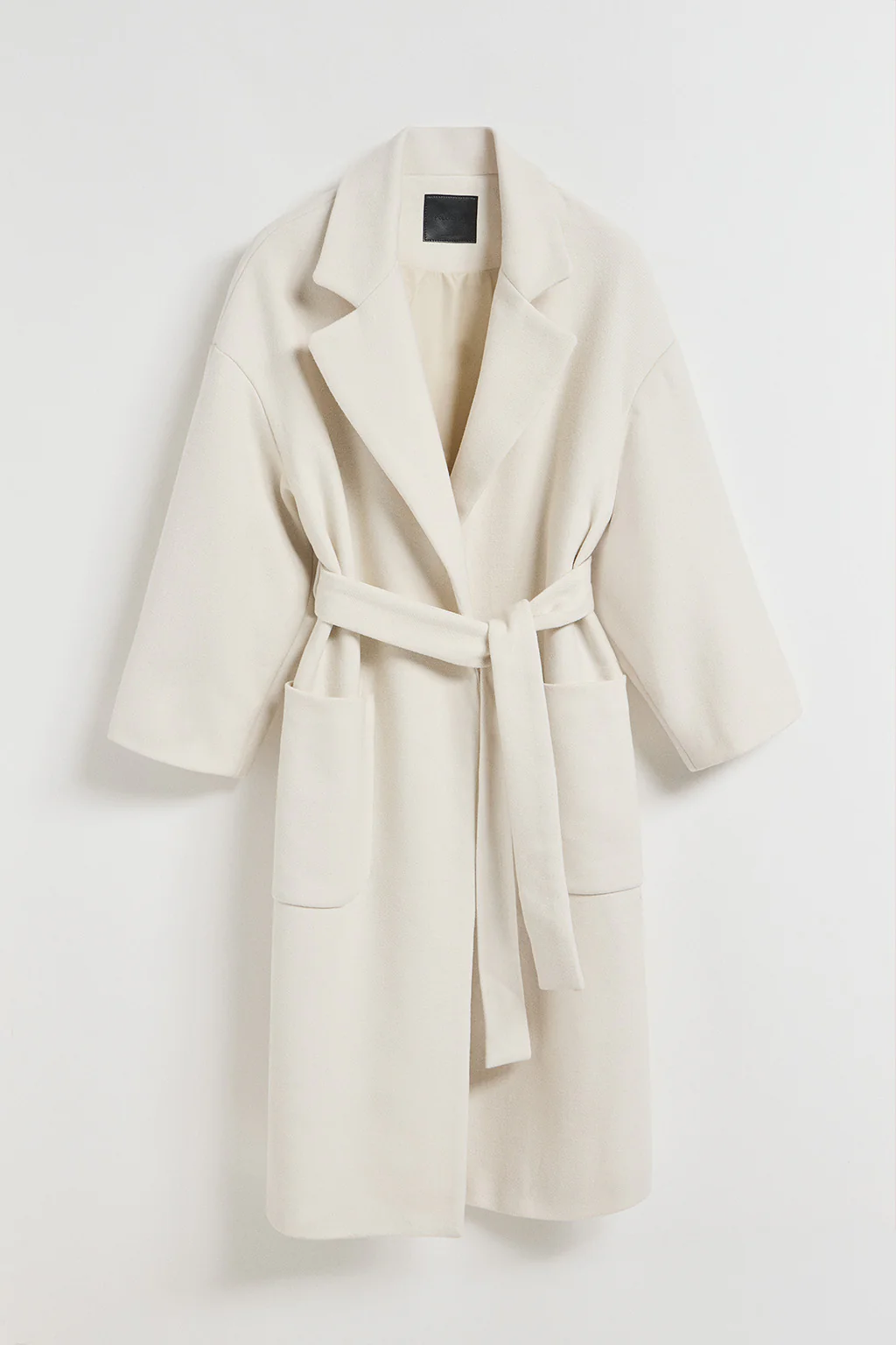Beige long coat Carrie with Polo Club details - Image 7