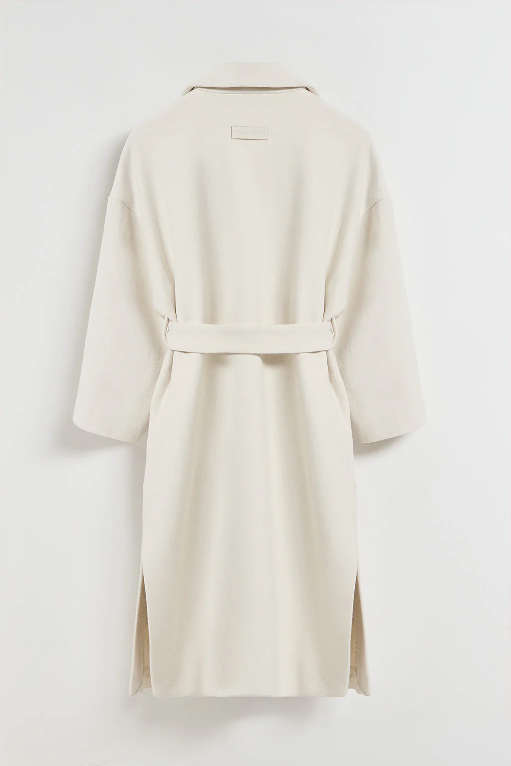 Beige long coat Carrie with Polo Club details - Image 8
