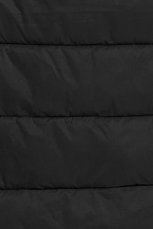 Black ultralight coat Cecilia with detachable hood and PC embroidery - Image 11