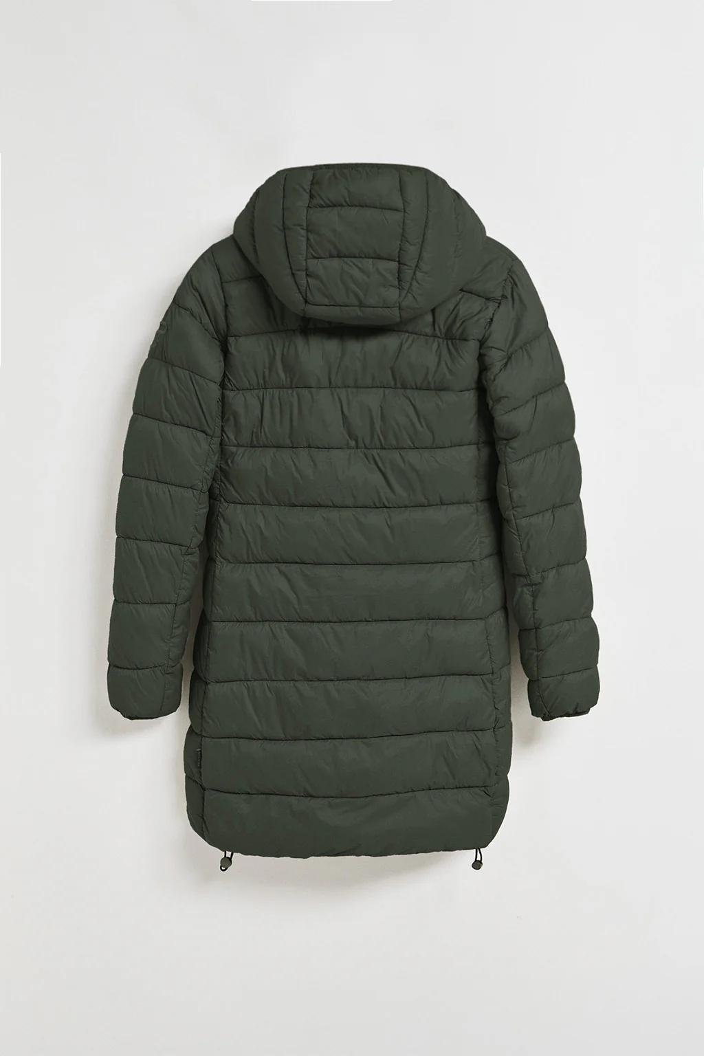 Green ultralight coat Cecilia with detachable hood and PC embroidery - Image 6
