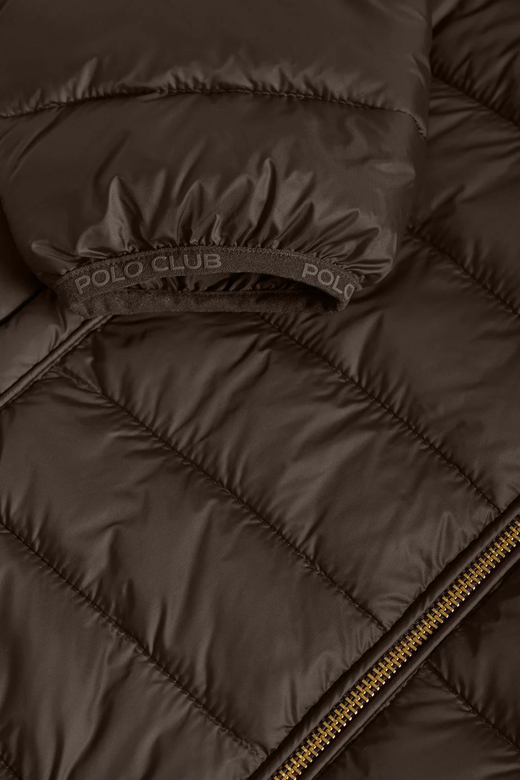 Brown ultralight Charles jacket with hood and Polo Club logo - Image 8