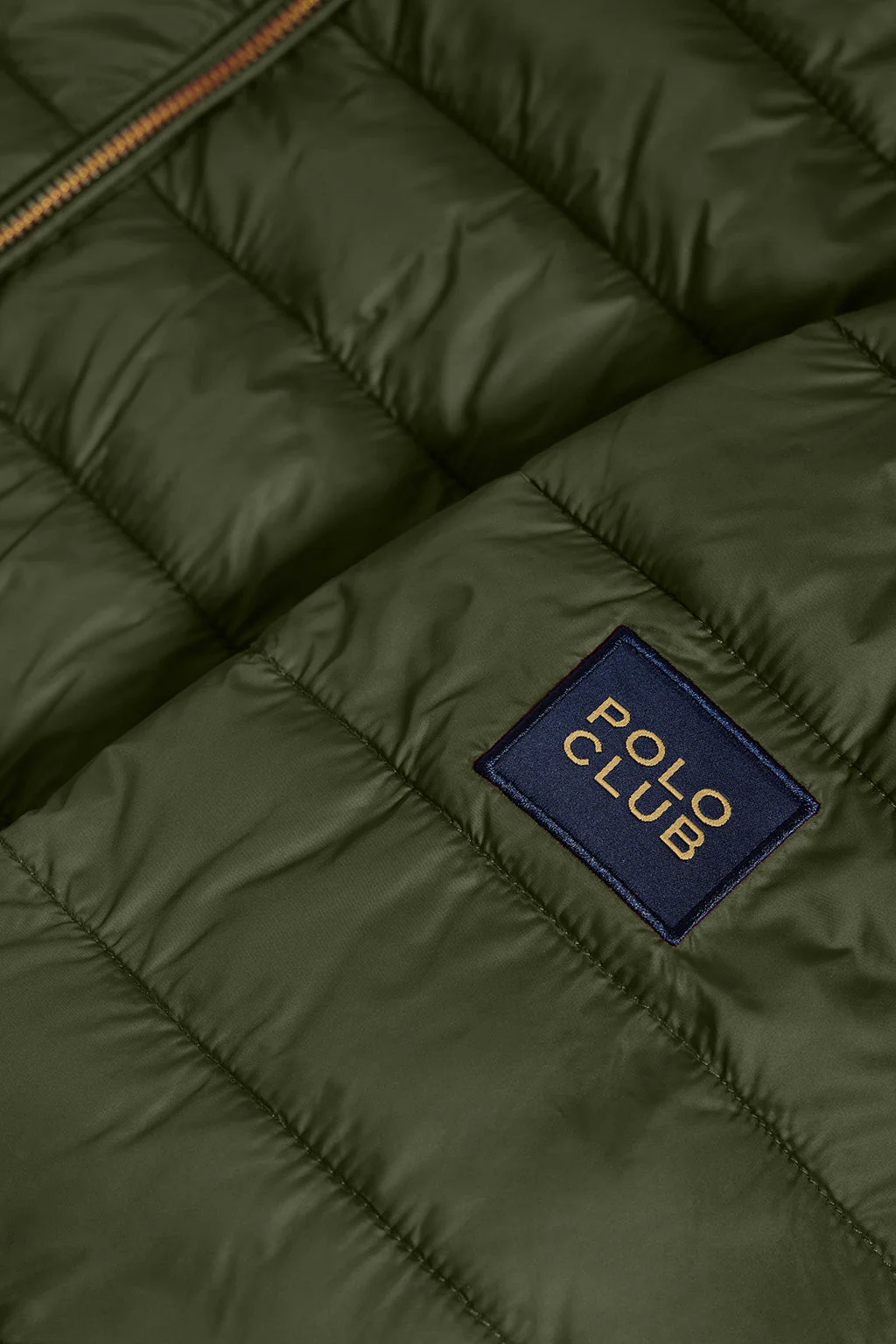 Green ultralight Charles jacket with hood and Polo Club logo - Image 8