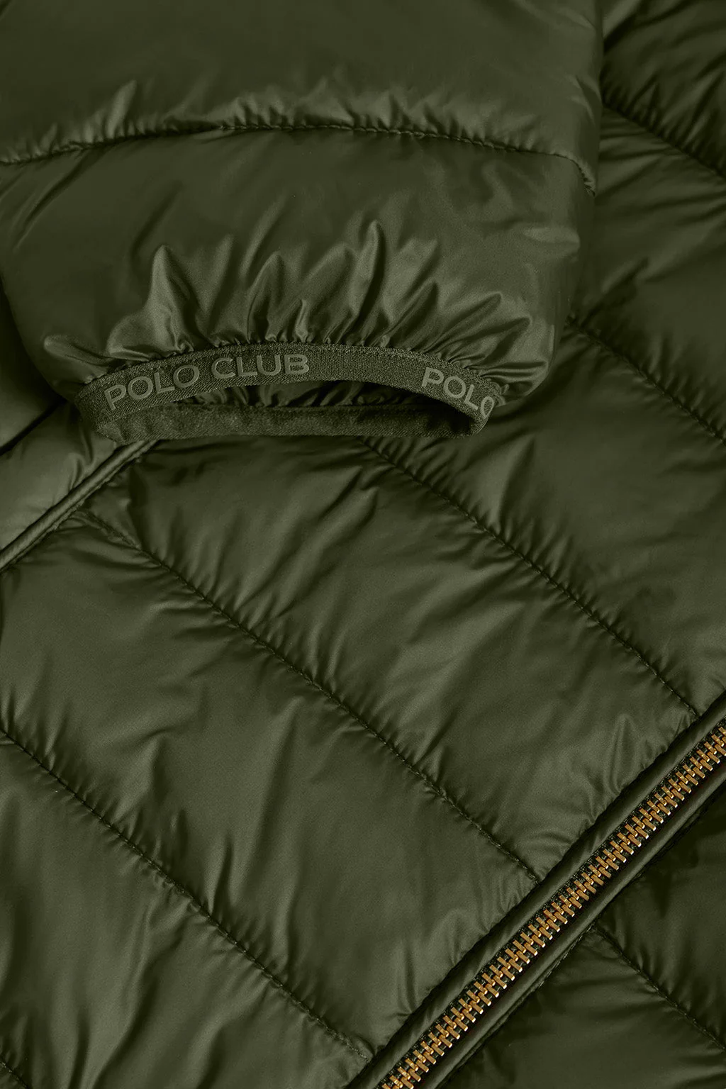Green ultralight Charles jacket with hood and Polo Club logo - Image 9